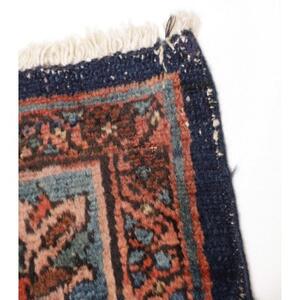 Tappeto Antik Stilizzato Rosso Ruggine Blu Petrolio 168x206 Cm