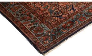 Tappeto Antik Stilizzato Rosso Ruggine Blu Petrolio 168x206 Cm