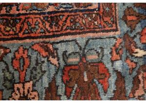Tappeto Antik Stilizzato Rosso Ruggine Blu Petrolio 168x206 Cm