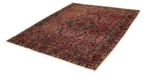 Tappeto Antik Medaglione Floreale Rosso Antico Blu Scuro 165x195 Cm