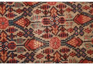 Tappeto Antik Stilizzato Rosso Ruggine Blu Scuro Corsia 86x376 Cm