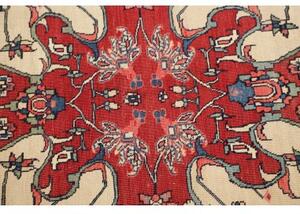 Tappeto Antik Stilizzato Avorio Rosso 142x208 Cm