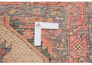 Tappeto Antik Geometrico Beige Rosso Mattone Corsia 88x380 Cm