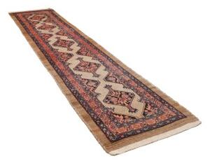 Tappeto Antik Geometrico Beige Rosso Mattone Corsia 88x380 Cm