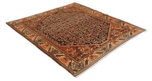 Tappeto Antik Stilizzato Blu Scuro Rosso Ruggine 165x180 Cm
