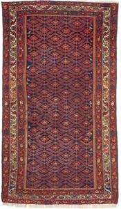 Tappeto Antik Stilizzato Blu Scuro Rosso Mattone 114x200 Cm