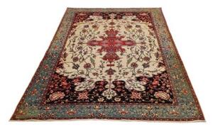 Tappeto Antik Stilizzato Avorio Rosso 142x208 Cm