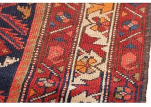 Tappeto Antik Stilizzato Blu Scuro Rosso Mattone 114x200 Cm