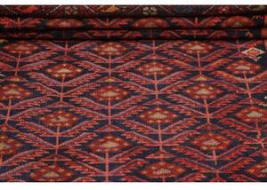 Tappeto Antik Stilizzato Blu Scuro Rosso Mattone 114x200 Cm