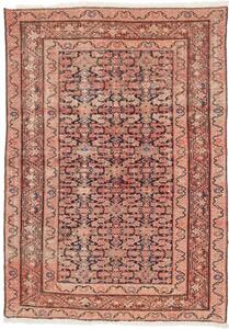 Tappeto Antik Stilizzato Rosa Antico Blu Scuro 117x150 Cm