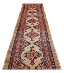 Tappeto Antik Geometrico Beige Rosso Mattone Corsia 88x380 Cm