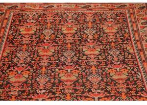 Tappeto Antik Stilizzato Nero Ruggine 120x200 Cm