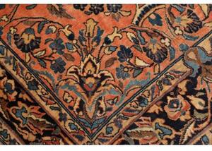 Tappeto Antik Floreale Terracotta Blu Scuro 100x150 Cm