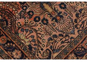 Tappeto Antik Stilizzato Terracotta Blu Scuro Corsia 70x200 Cm