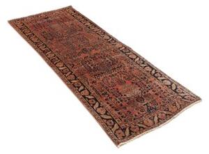 Tappeto Antik Stilizzato Rosso Ruggine Blu Scuro Corsia 75x195 Cm