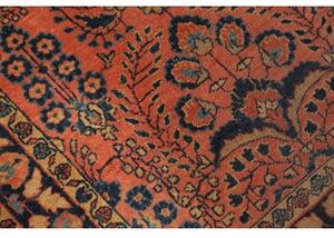 Tappeto Antik Stilizzato Terracotta Blu Scuro Corsia 74x190 Cm