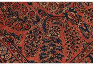 Tappeto Antik Medaglione Floreale Rosso Ruggine Blu Scuro 92x200 Cm