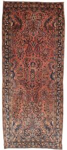 Tappeto Antik Stilizzato Ruggine Blu Scuro 80x190 Cm