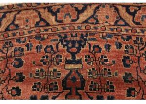 Tappeto Antik Stilizzato Rosso Ruggine Blu Scuro Corsia 75x195 Cm