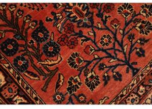 Tappeto Antik Floreale Rosso Mattone Blu Scuro 76x152 Cm