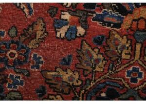 Tappeto Antik Stilizzato Rosso Ruggine Blu Scuro Corsia 80x300 Cm