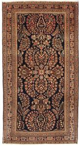 Tappeto Antik Stilizzato Blu Scuro Terracotta 76x127 Cm
