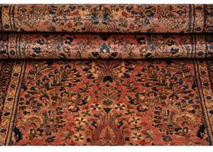 Tappeto Antik Floreale Rosso Mattone Blu Scuro 78x183 Cm