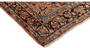 Tappeto Antik Floreale Terracotta Blu Scuro 100x150 Cm