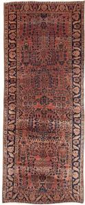 Tappeto Antik Stilizzato Rosso Ruggine Blu Scuro Corsia 75x195 Cm