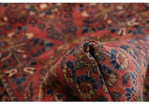 Tappeto Antik Stilizzato Rosso Ruggine Blu Scuro Corsia 80x300 Cm