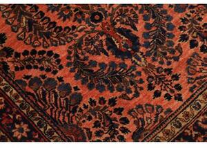 Tappeto Antik Stilizzato Rosso Corallo Blu Scuro 80x193 Cm