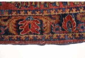 Tappeto Antik Stilizzato Rosso Ruggine Blu Scuro Corsia 80x300 Cm