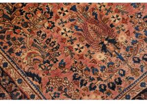 Tappeto Antik Floreale Rosso Mattone Blu Scuro 78x183 Cm