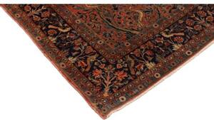 Tappeto Antik Figurativo Rosso Mattone Blu Notte 122x220 Cm