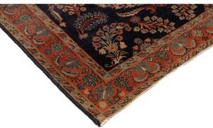 Tappeto Antik Floreale Blu Scuro Rosso 130x195 Cm