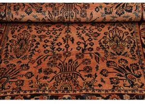 Tappeto Antik Stilizzato Terracotta Blu Scuro 110x155 Cm