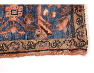 Tappeto Antik Floreale Rosso Corallo Blu Notte 125x210 Cm