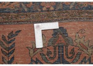 Tappeto Antik Floreale Rosso Corallo Blu Notte 125x210 Cm
