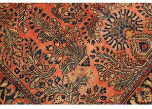 Tappeto Antik Stilizzato Rosso Mattone Blu Scuro 100x150 Cm