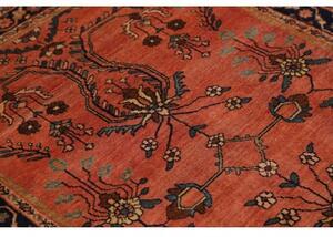 Tappeto Antik Floreale Rosso Mattone Blu Scuro 100x145 Cm
