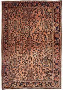 Tappeto Antik Stilizzato Terracotta Blu Scuro 110x155 Cm