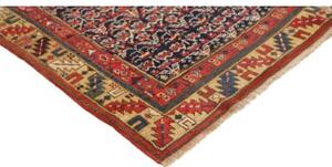 Tappeto Antik Stilizzato Blu Scuro Rosso Corsia 85x430 Cm
