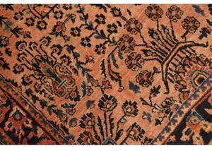 Tappeto Antik Stilizzato Terracotta Blu Scuro 110x155 Cm