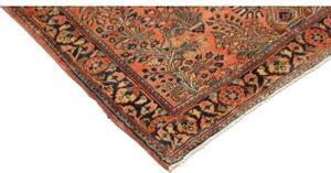 Tappeto Antik Stilizzato Rosso Mattone Blu Scuro 100x150 Cm