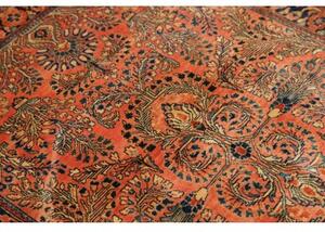 Tappeto Antik Stilizzato Rosso Mattone Blu Scuro 100x150 Cm
