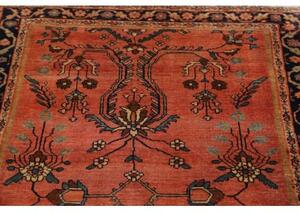 Tappeto Antik Floreale Rosso Mattone Blu Scuro 100x145 Cm