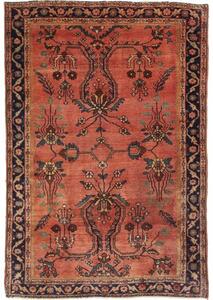 Tappeto Antik Floreale Rosso Mattone Blu Scuro 100x145 Cm