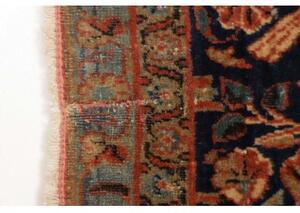 Tappeto Antik Figurativo Rosso Mattone Blu Notte 122x220 Cm