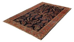 Tappeto Antik Floreale Blu Scuro Rosso 130x195 Cm
