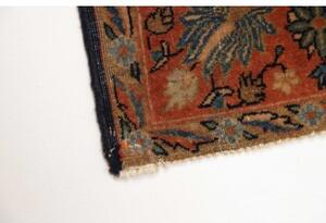 Tappeto Antik Floreale Blu Scuro Rosso 130x195 Cm